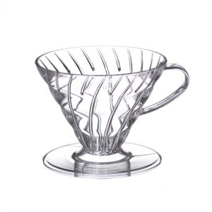 V60 clear plastic pour over coffee brewer