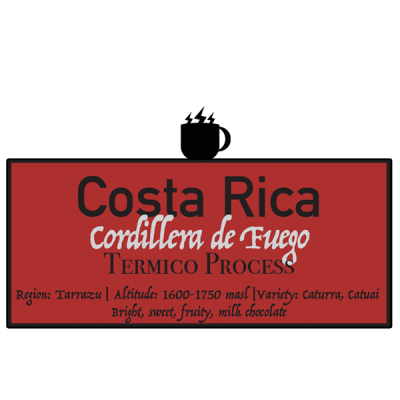 Costa Rica Cordillera de Fuego Termico Process